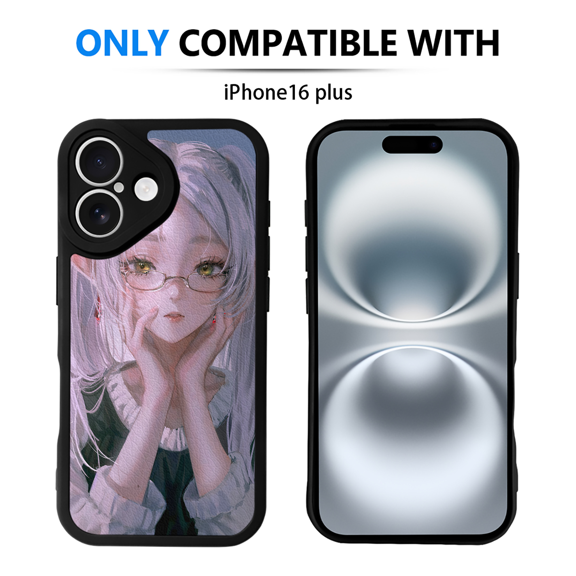 （画像用） 葬送のフリーレン Frieren 【iPhone 16シリーズ対応】シリコンスマホケース（レザー調） 材質：シリコン